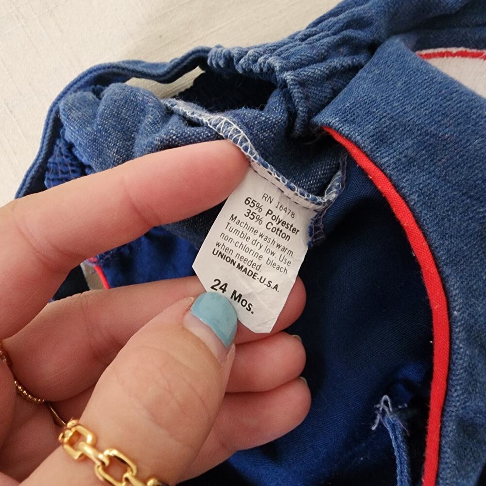 Vintage Bear Denim Overalls 24 months - Picture 6 of 6